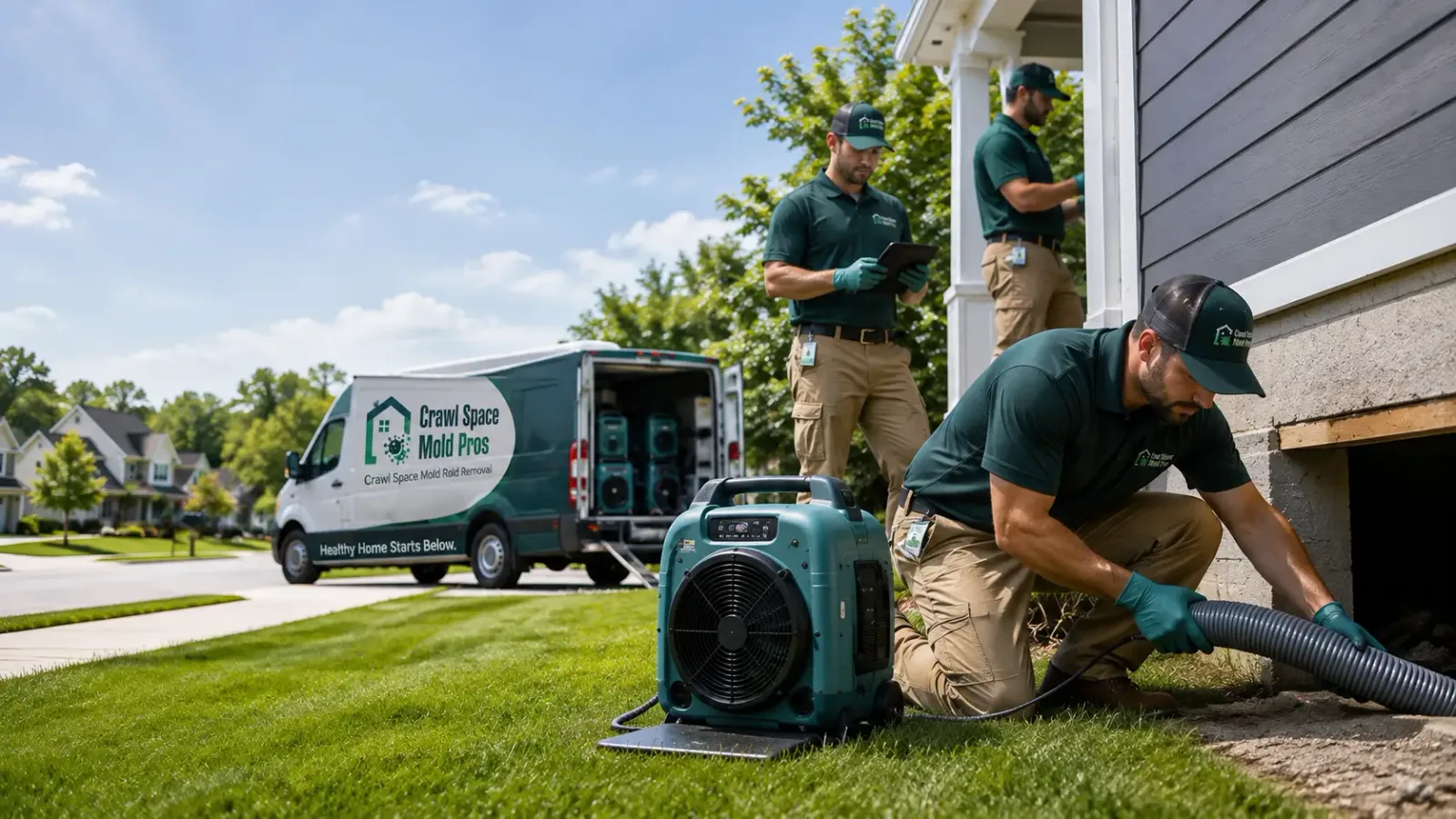Crawl Space Mold Removal in Jones, MI